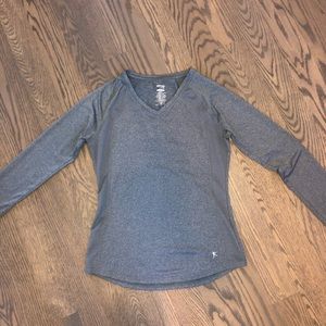Long sleeve grey drifit shirt